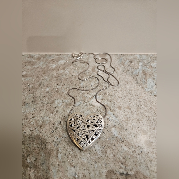 Brighton NAZCA Large Heart Lobster Claw Necklace - Picture 5 of 5